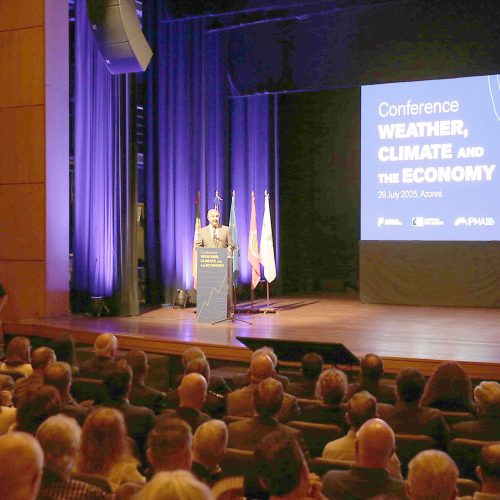José Manuel Bolieiro presidiu à abertura da conferência internacional “Weather, Climate and the Economy”