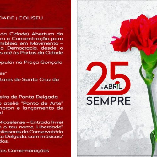 50 anos do 25 de Abril assinalados em Ponta Delgada
