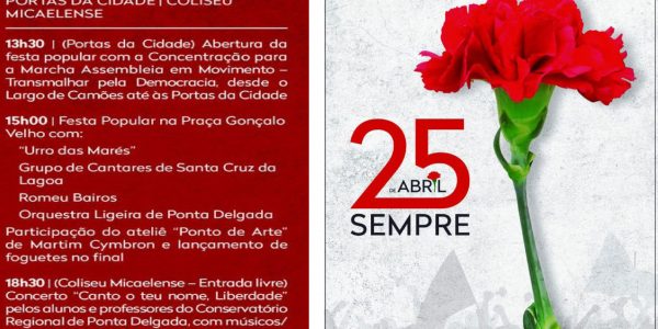 50 anos do 25 de Abril assinalados em Ponta Delgada